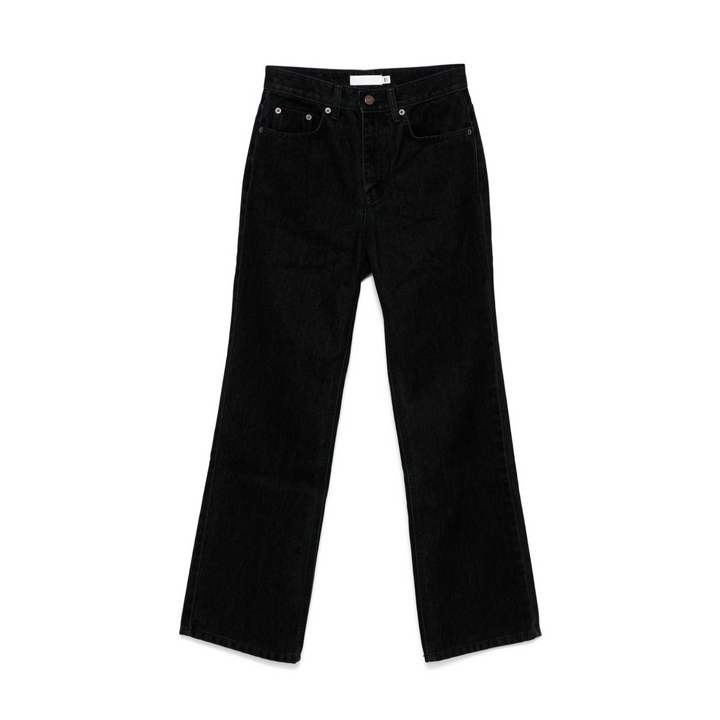 Low Classic Velvet Boot-Cut Jeans Black