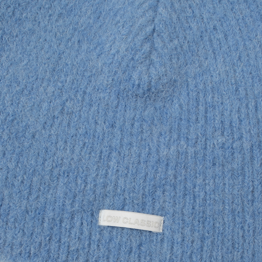 Low Classic Soft Alpaca Beanie Blue