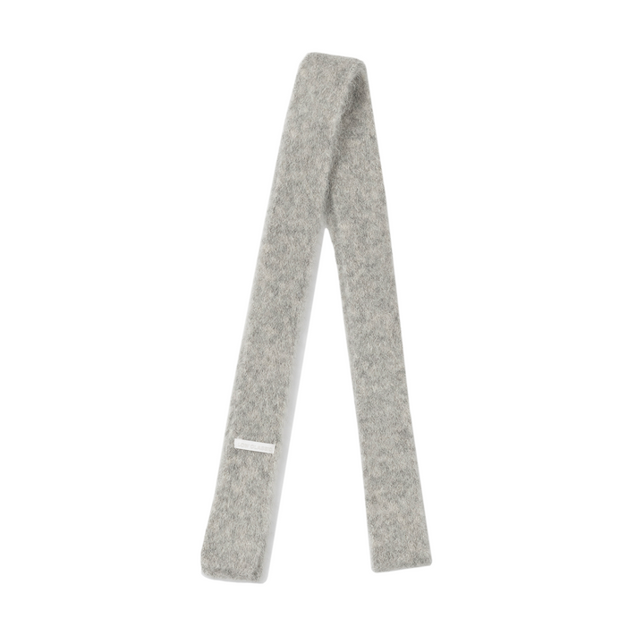 Low Classic Soft Alpaca Slim Muffler Light Grey