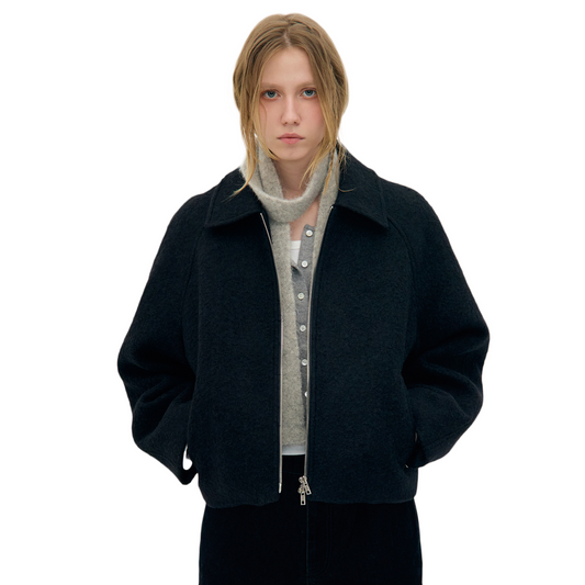 Low Classic Women's Soft Alpaca Slim Muffler Light Grey