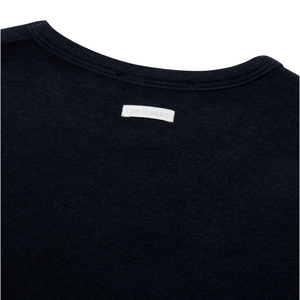 Low Classic Wool Jersey Warm T-Shirt Navy