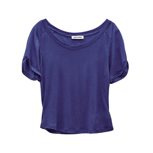 Low Classic Women's Deep V-Neck T-Shirt Blue