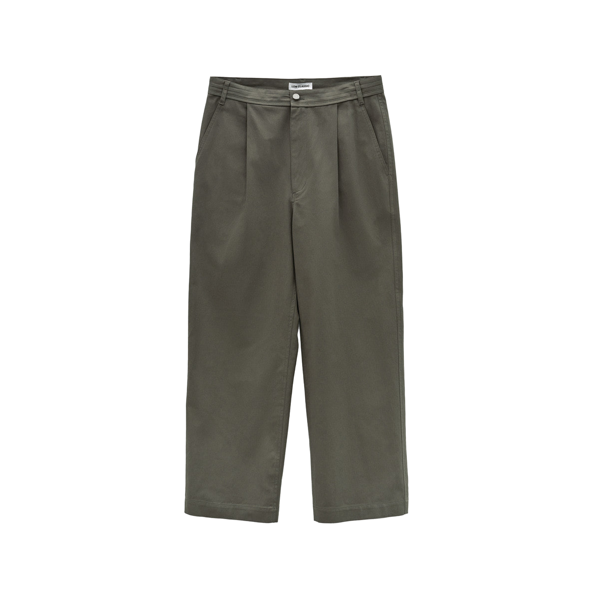 Low Classic Women's Drawstring Washed Cotton Pants Khaki