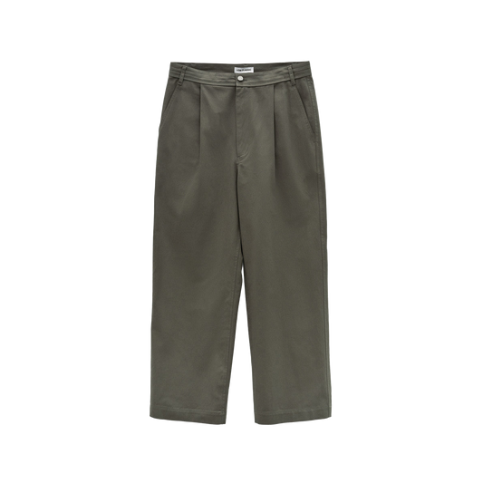 Low Classic Women's Drawstring Washed Cotton Pants Khaki