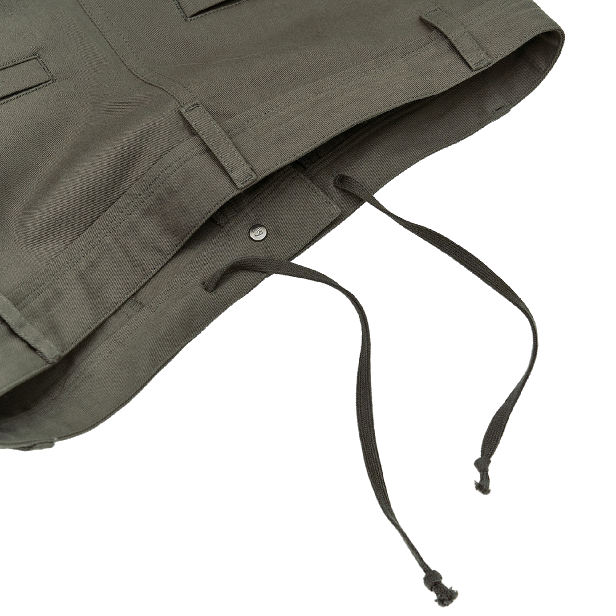 Low Classic Women's Drawstring Washed Cotton Pants Khaki