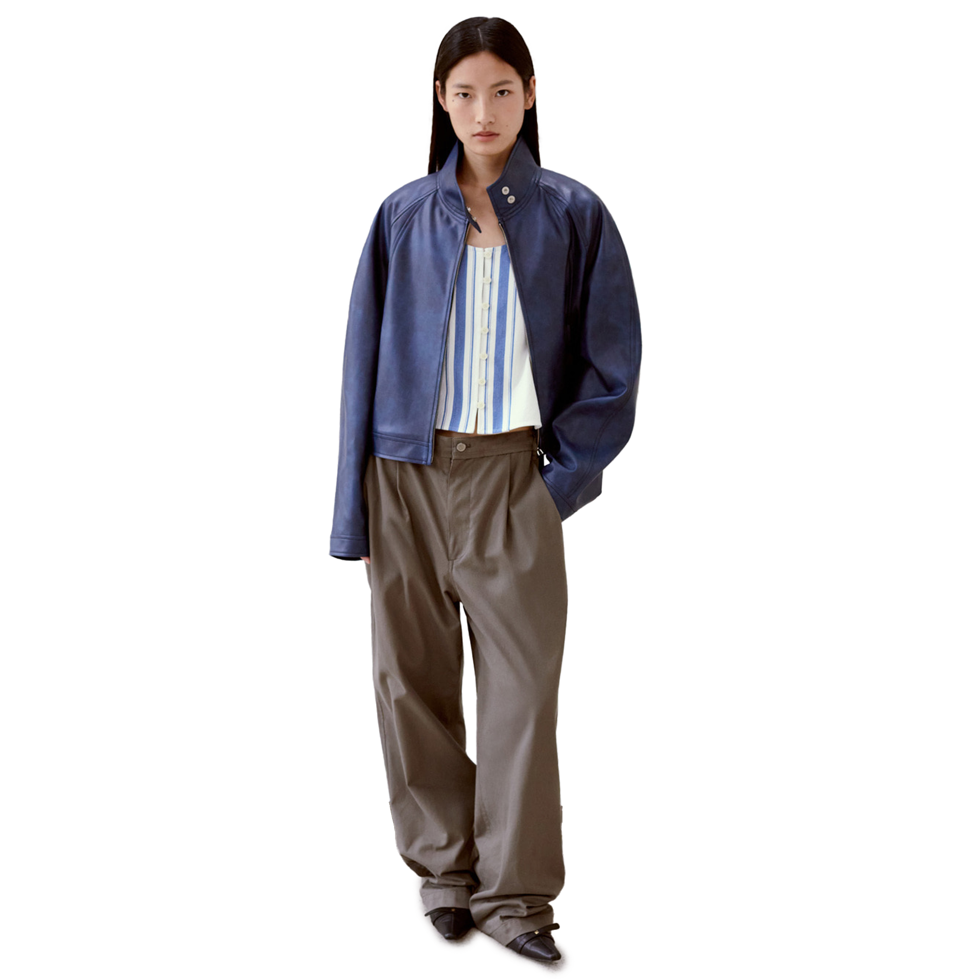 Low Classic Women's Drawstring Washed Cotton Pants Khaki