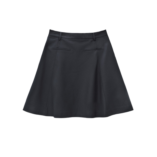 Low Classic Women's Flared Midi Skirt Navy