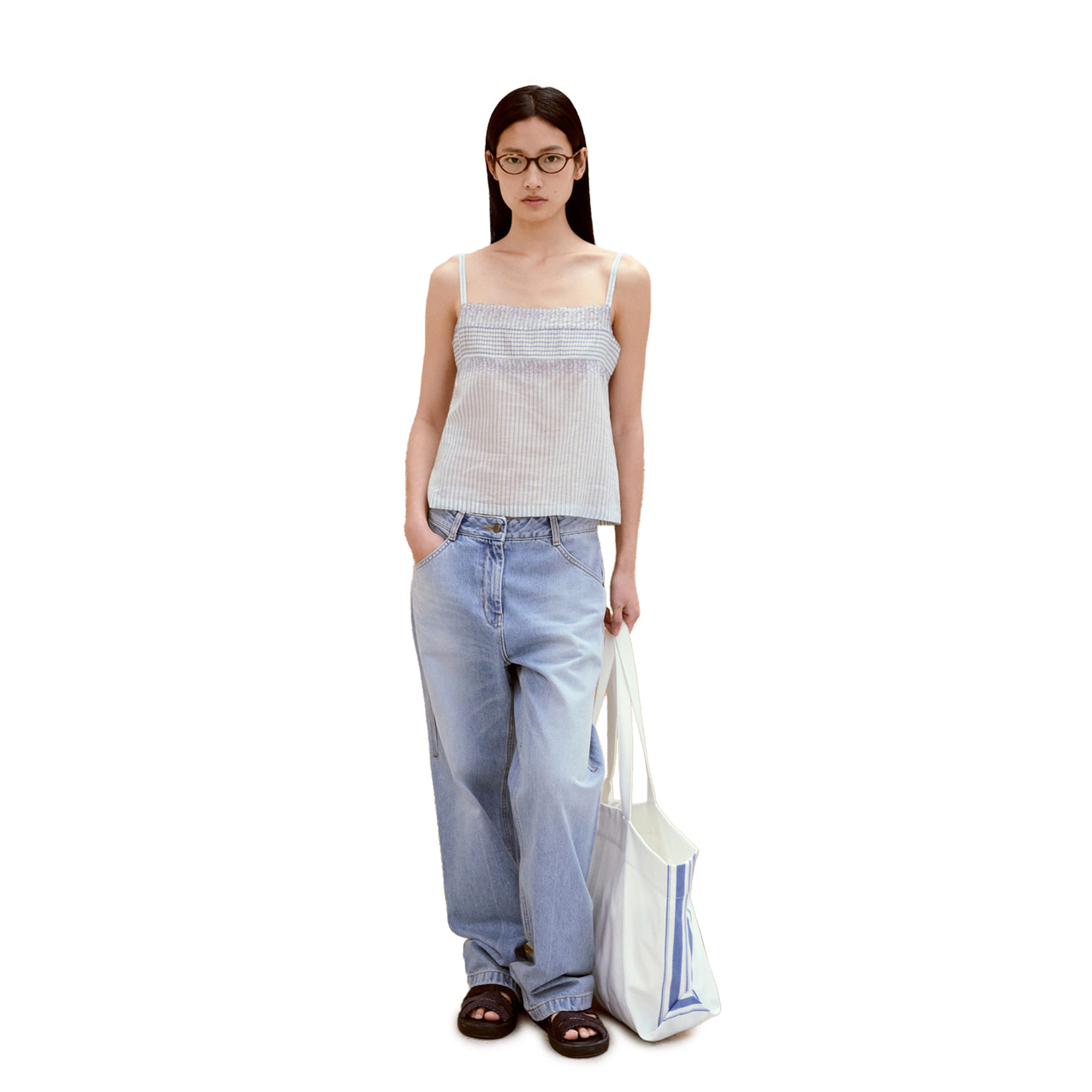 Low Classic Women's New Straight Fit Denim Light Blue