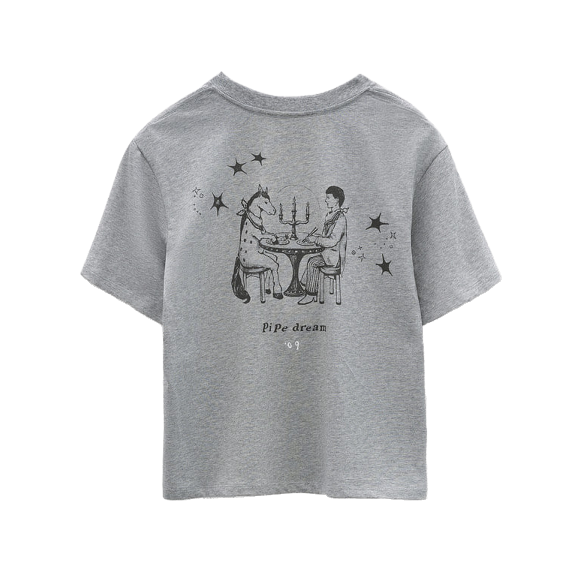Low Classic Women's Pipe Dream Mini T-Shirt Melange Grey