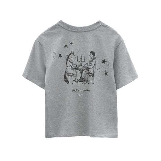 Low Classic Women's Pipe Dream Mini T-Shirt Melange Grey