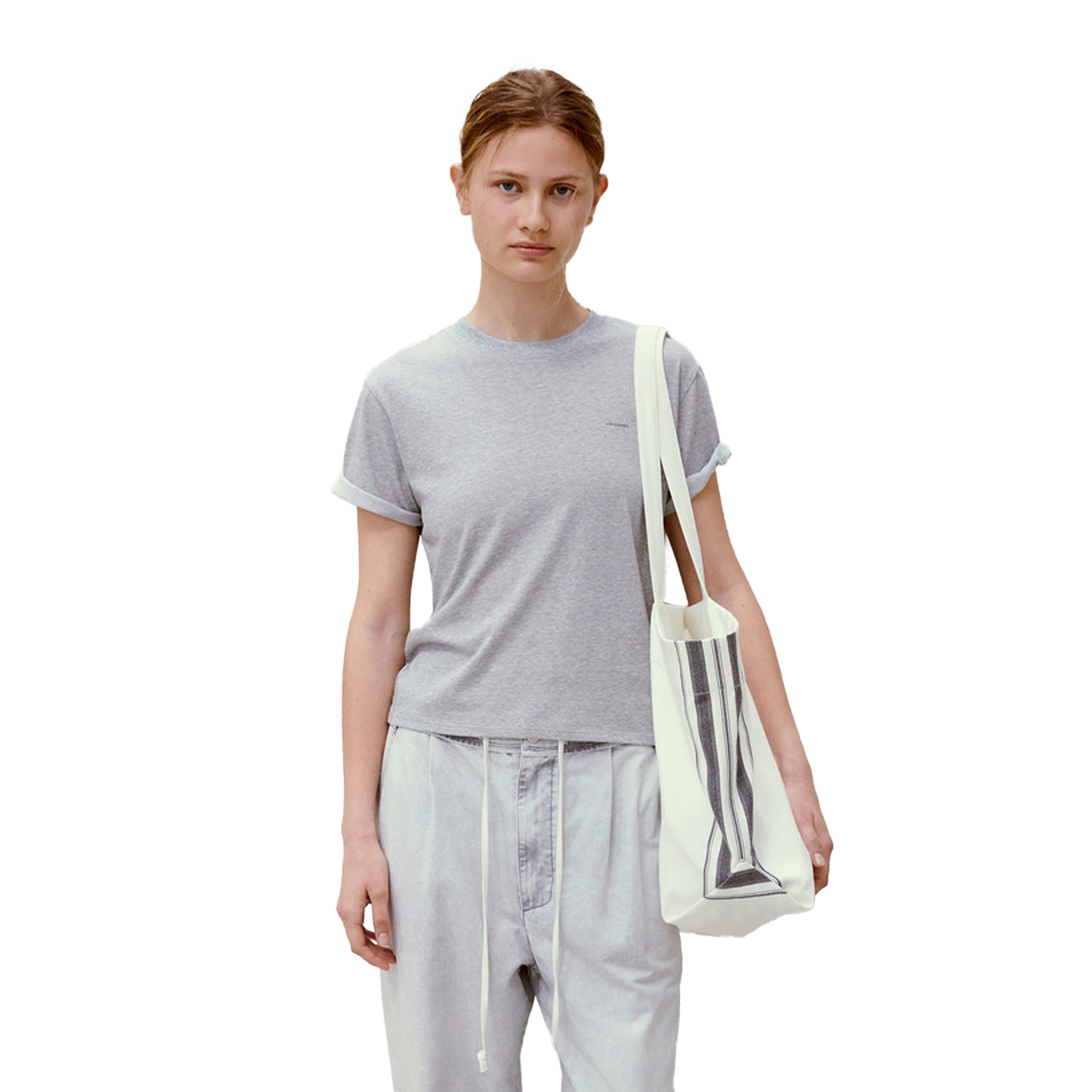 Low Classic Women's Pipe Dream Mini T-Shirt Melange Grey