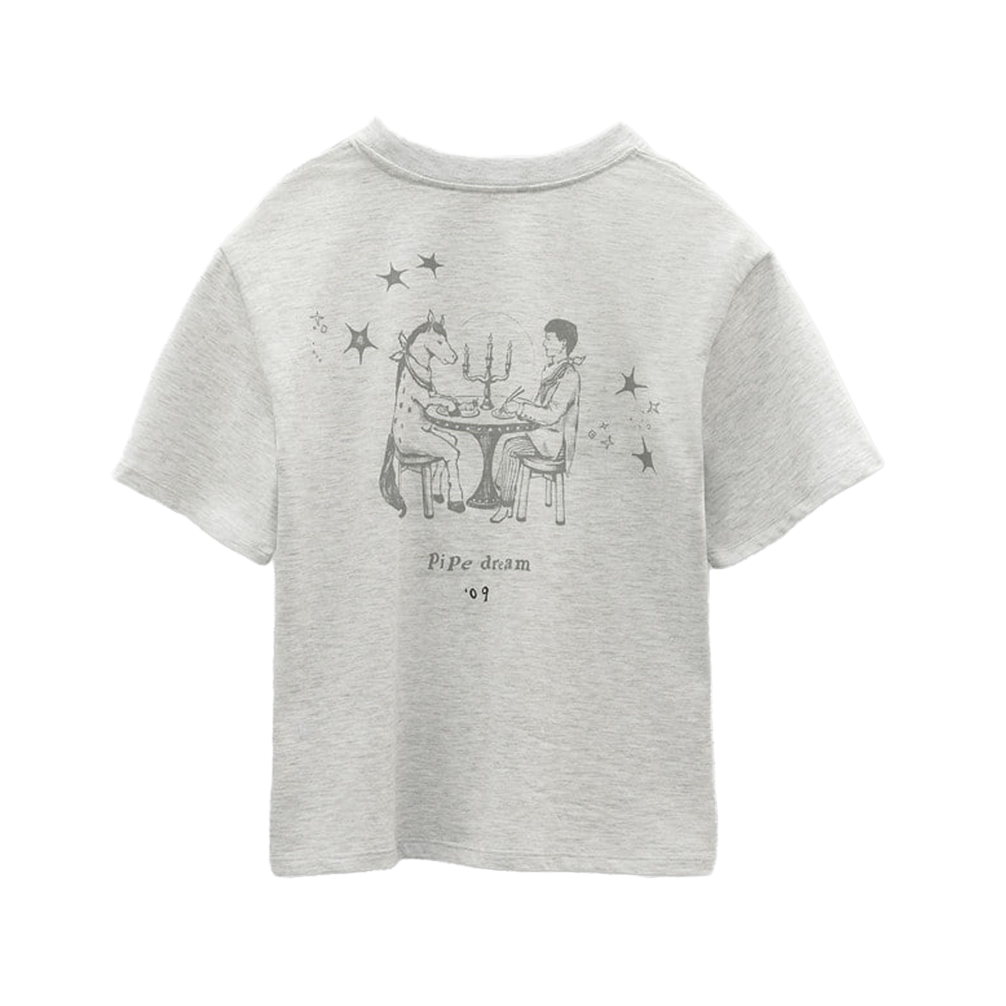 Low Classic Women's Pipe Dream Mini T-Shirt Light Melange Grey