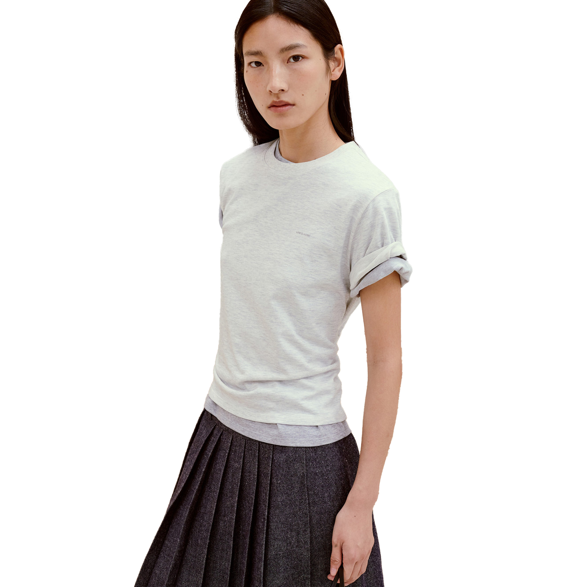 Low Classic Women's Pipe Dream Mini T-Shirt Light Melange Grey