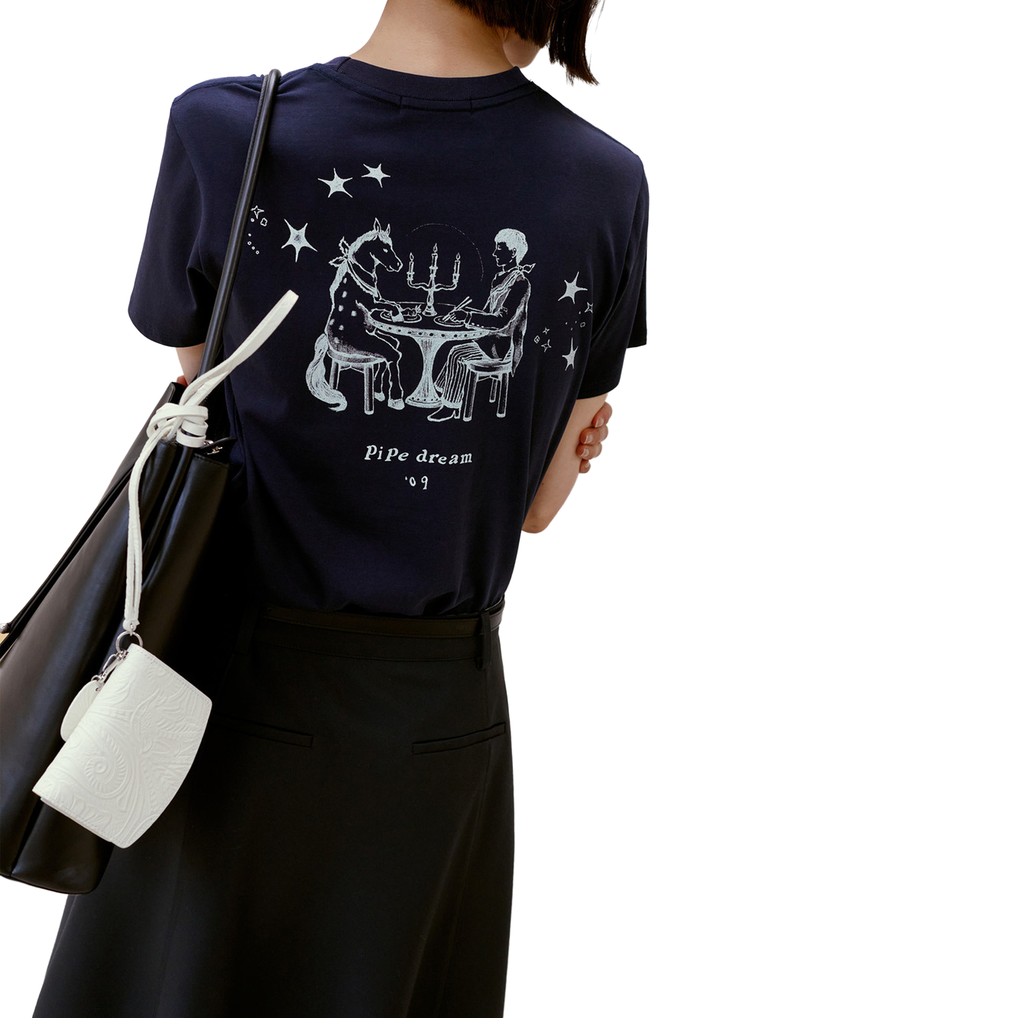 Low Classic Women's Pipe Dream Mini T-Shirt Navy