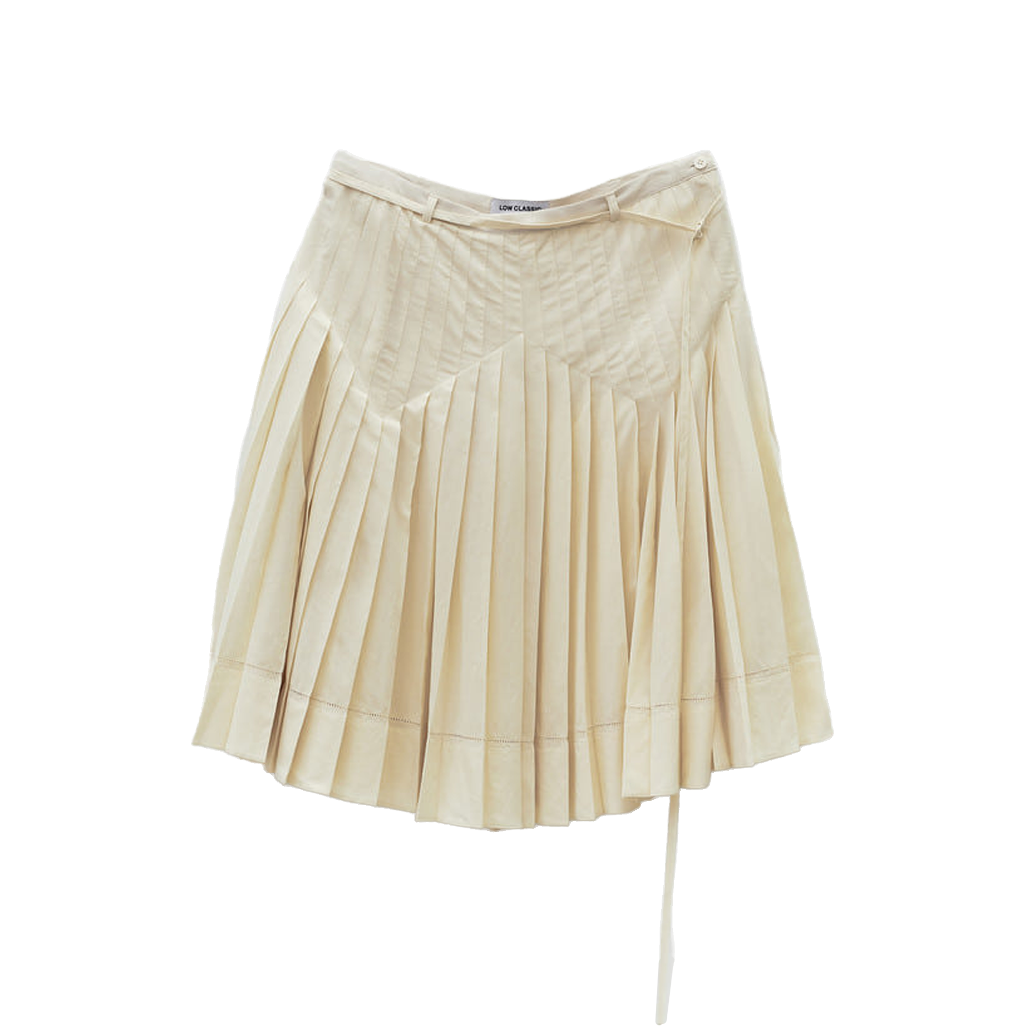 Low Classic Women's Pleated Midi Skirt Cream