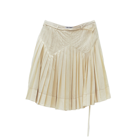 Low Classic Women's Pleated Midi Skirt Cream