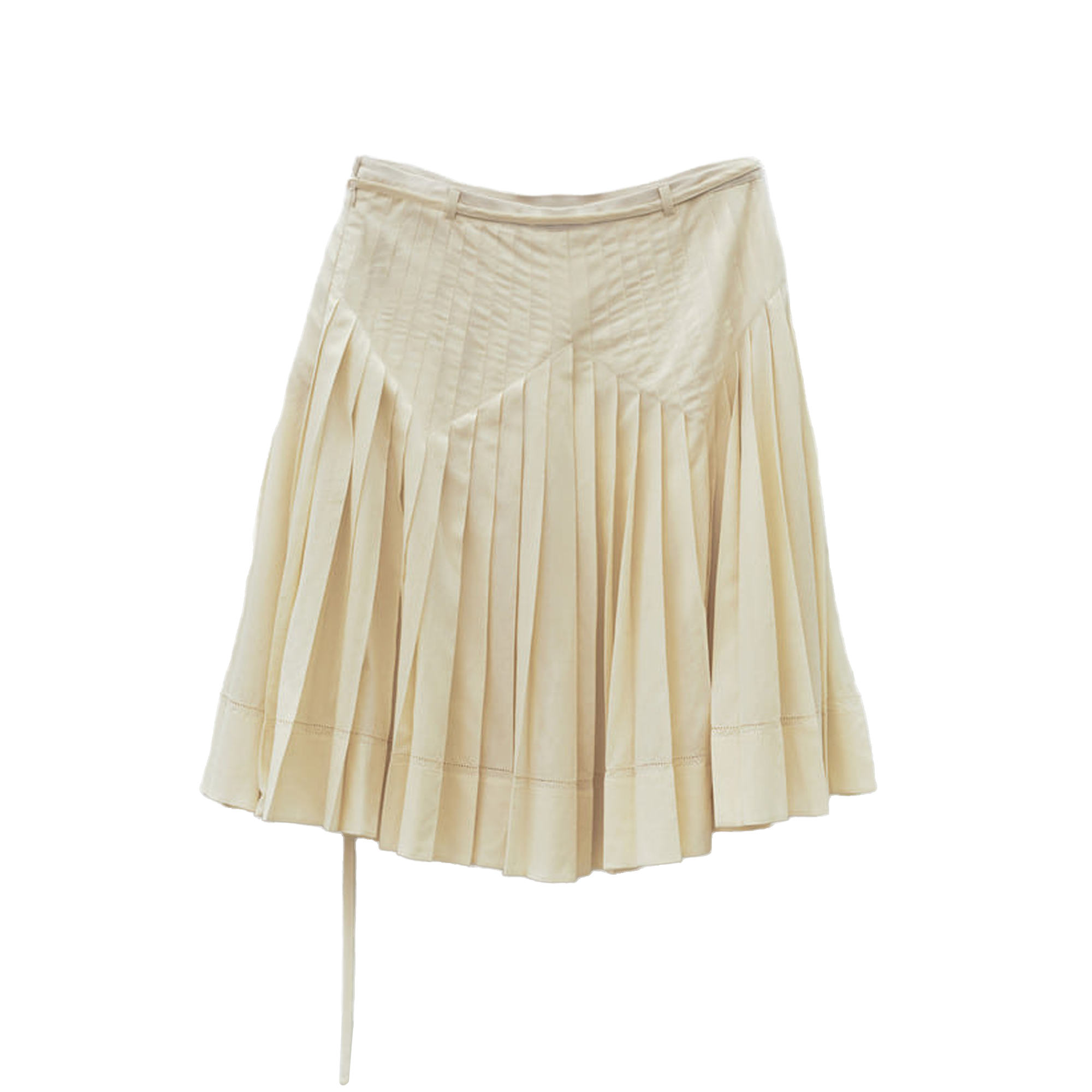 Low Classic Women's Pleated Midi Skirt Cream