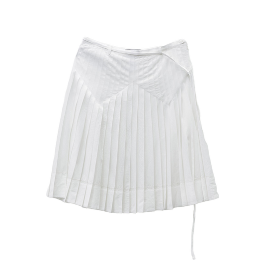 Low Classic Women's Pleated Midi Skirt White