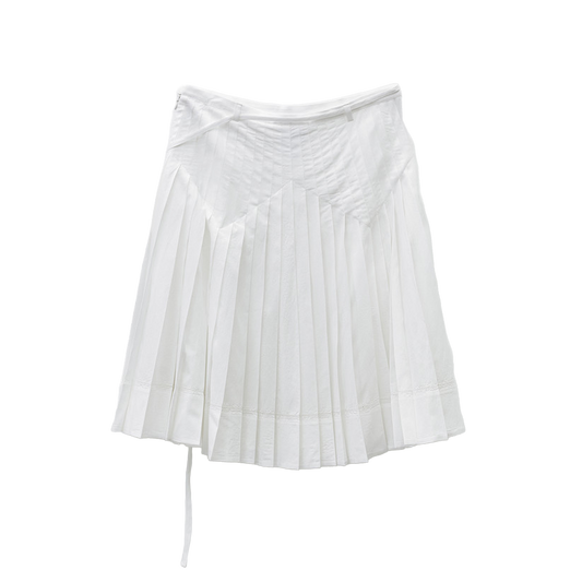 Low Classic Women's Pleated Midi Skirt White