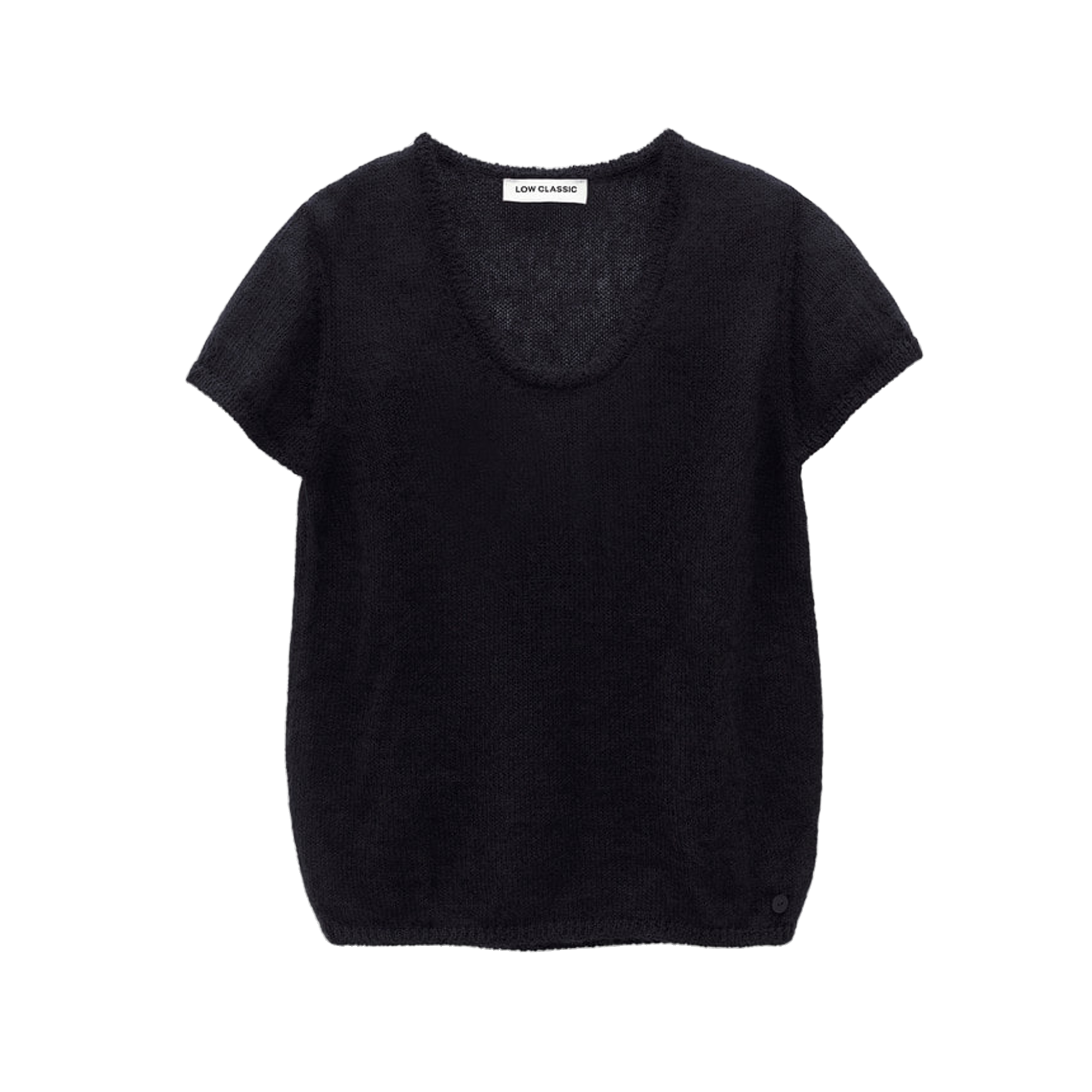 Low Classic Women's Short Sleeve Knit Top Black