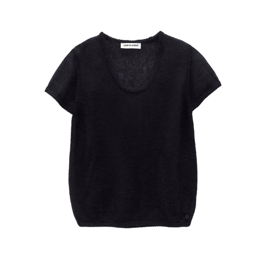Low Classic Women's Short Sleeve Knit Top Black