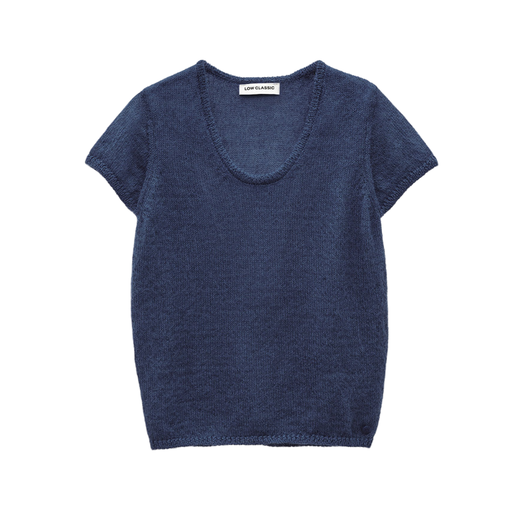 Low Classic Women's Short Sleeve Knit Top Blue