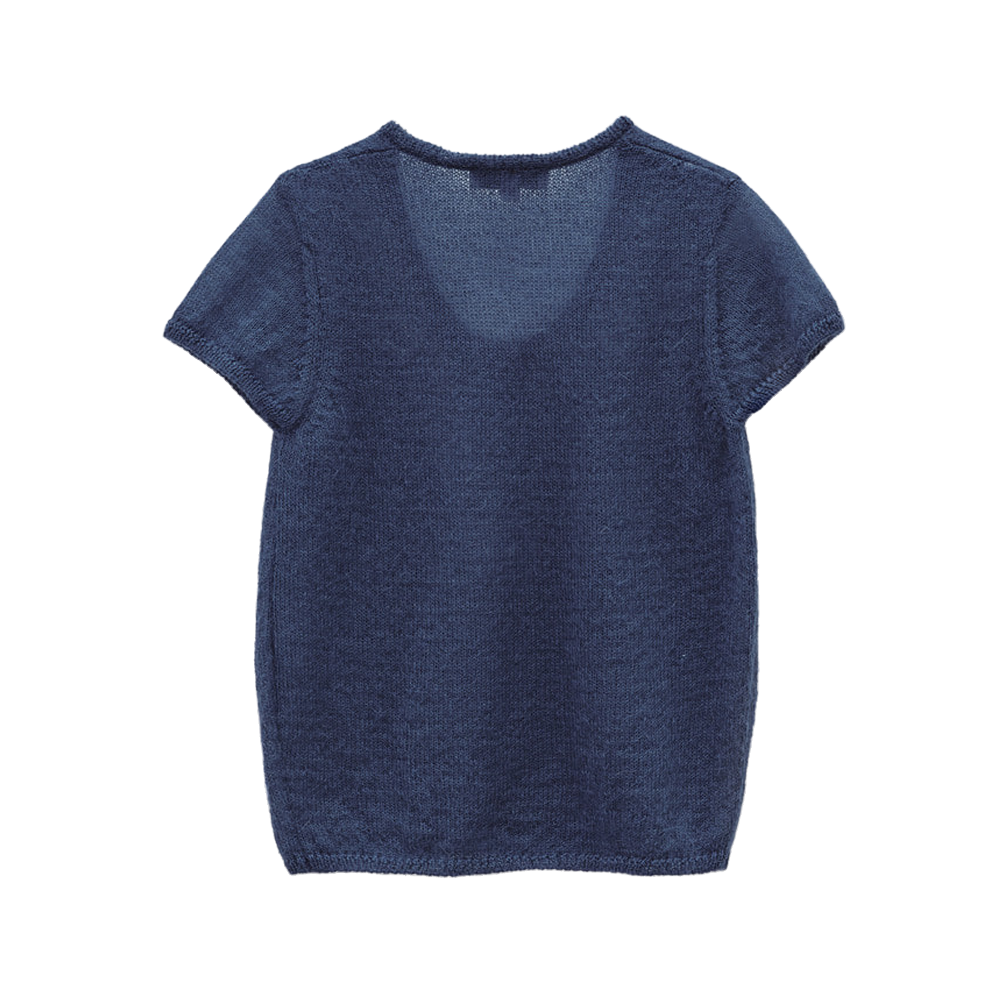 Low Classic Women's Short Sleeve Knit Top Blue