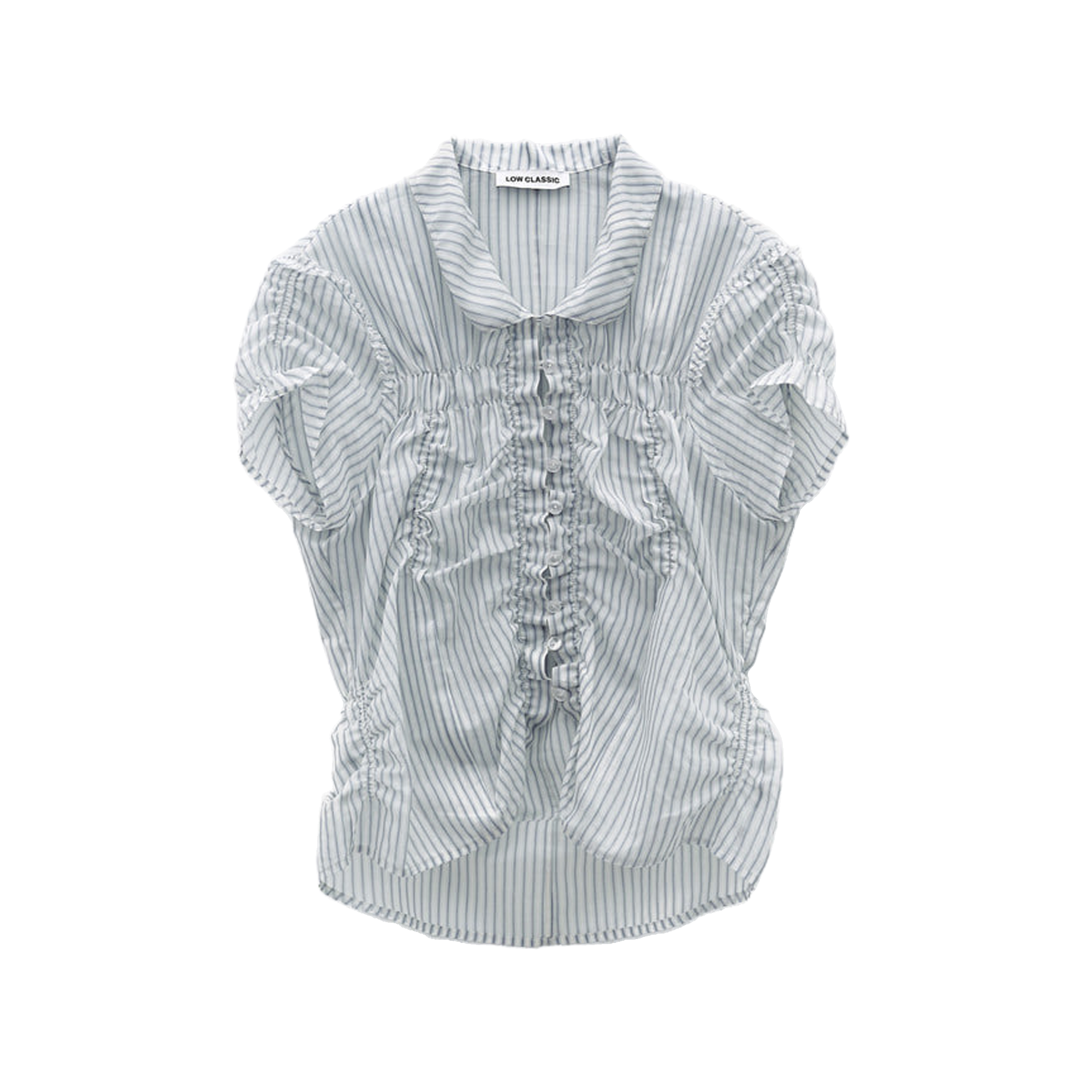 Low Classic Wrinkle Half Sleeve Shirt Stripe