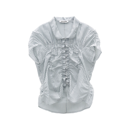 Low Classic Wrinkle Half Sleeve Shirt Stripe
