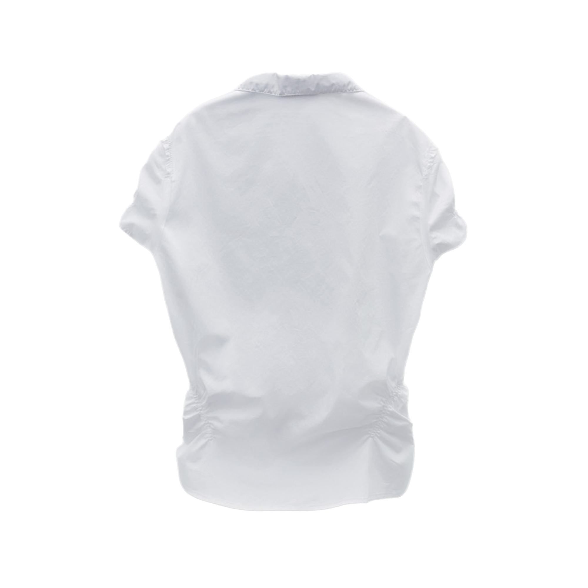 Low Classic Wrinkle Half Sleeve Shirt White