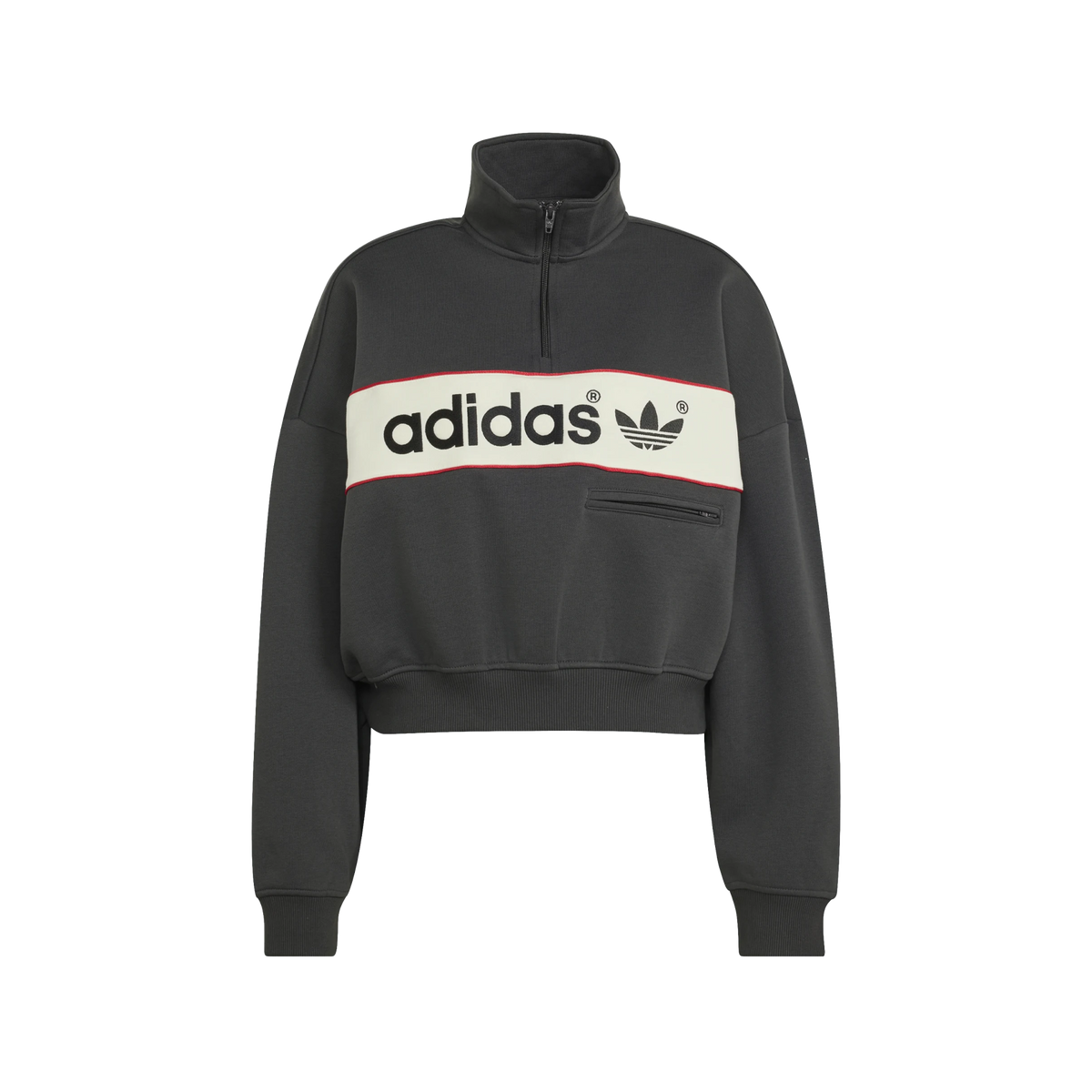 adidas Women's adiSignature Block Quarter Zip Utility Black LD1668