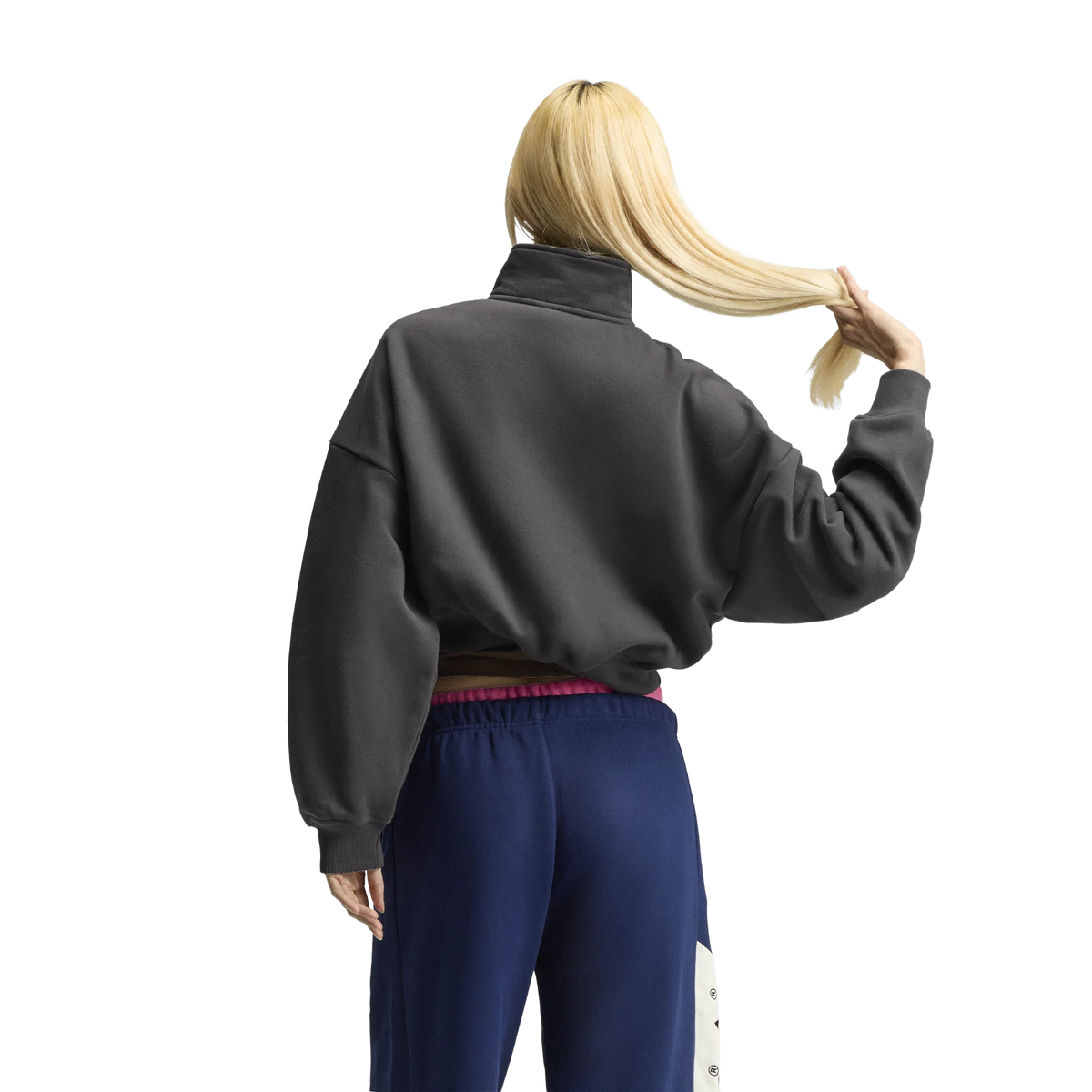 adidas Women's adiSignature Block Quarter Zip Utility Black LD1668