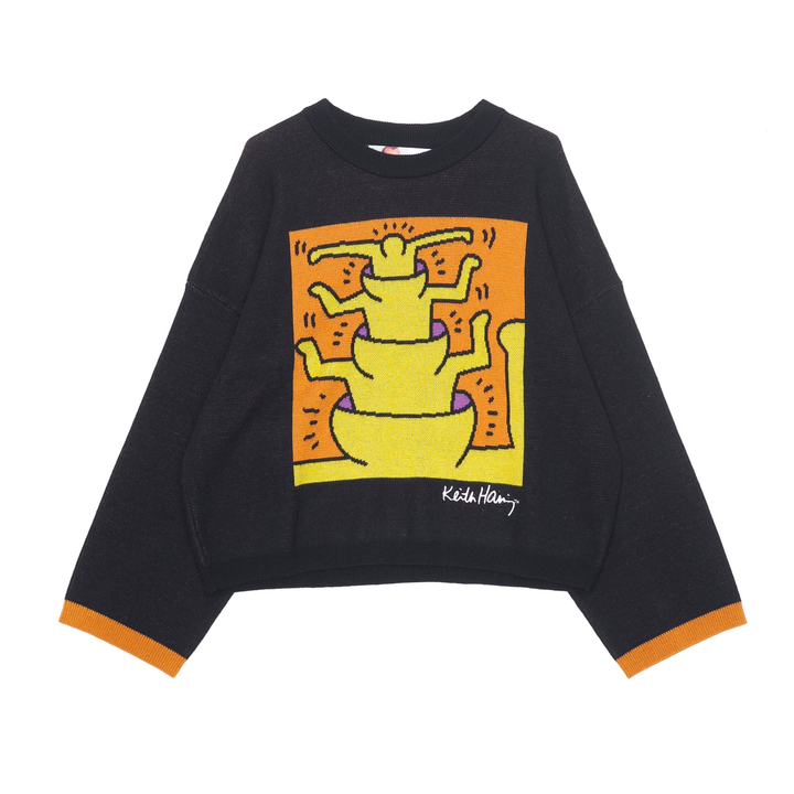 Jungles Jungles x Keith Haring Learning Knitted Sweater