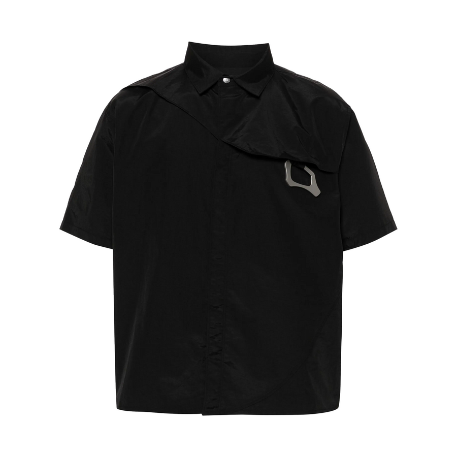 Heliot Emil S/S Nylon Shirt W. Carabiner Black