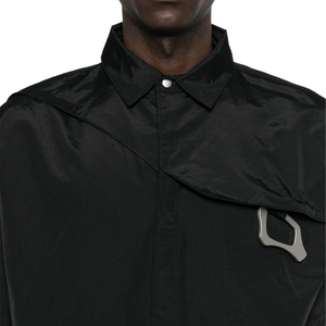 Heliot Emil S/S Nylon Shirt W. Carabiner Black