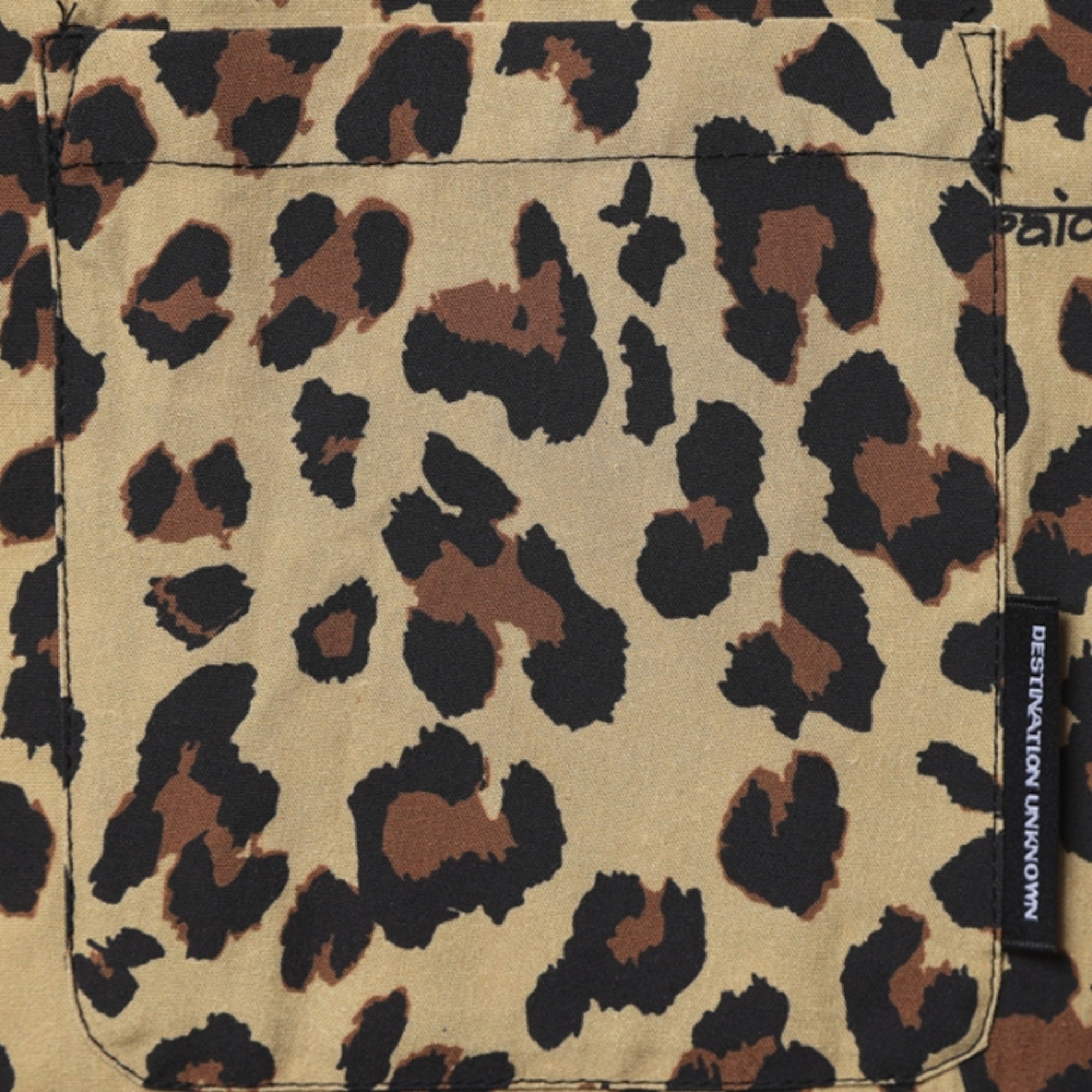 Liberaiders Leopard Rayon Shirt Beige