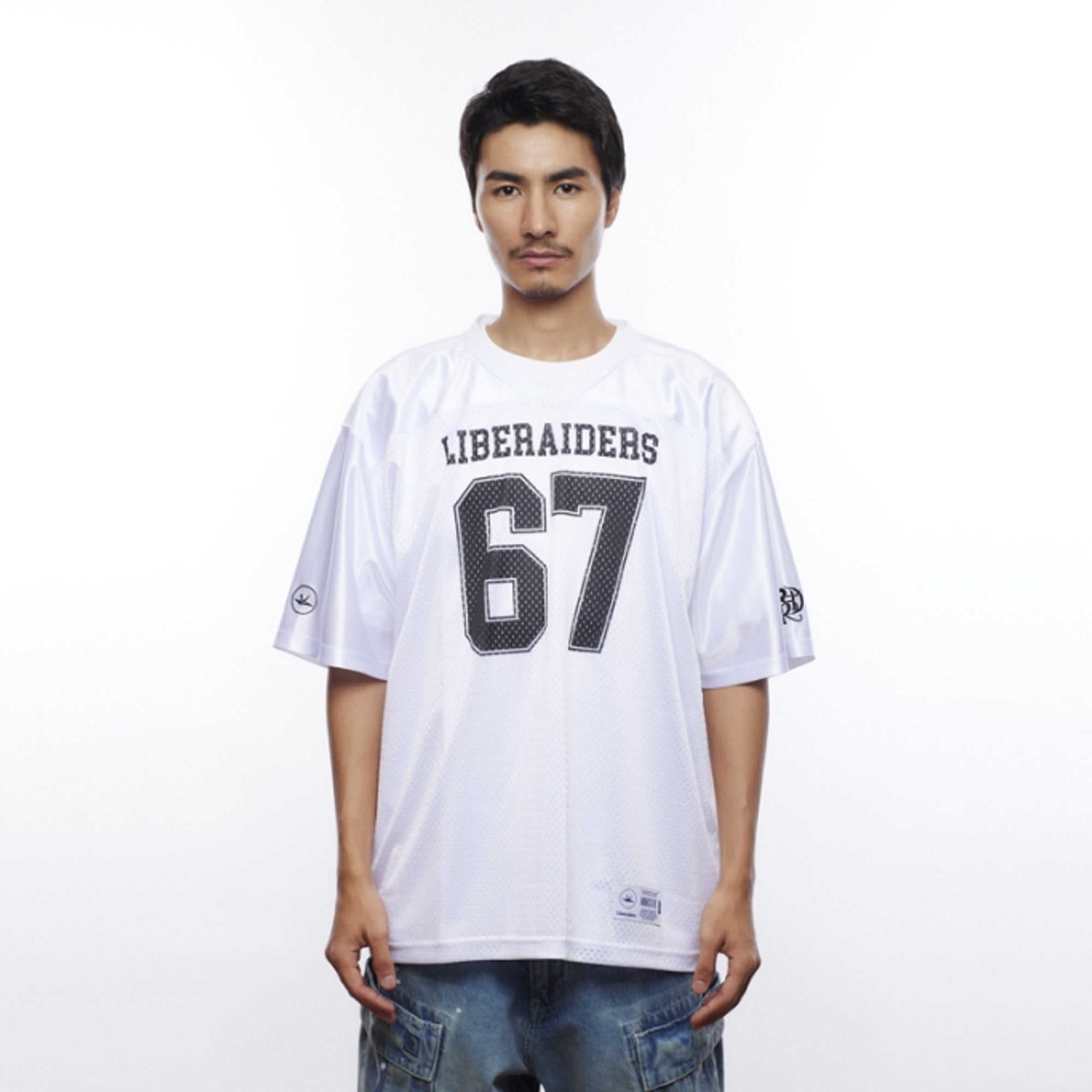 Liberaiders Football Tee White