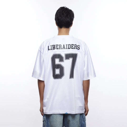 Liberaiders Football Tee White