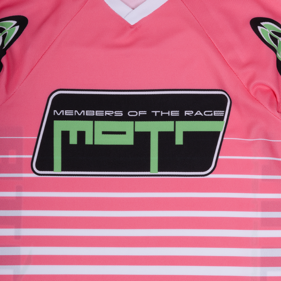 Members of The Rage LS MOTR Cross Shirt 1 Racing Print Pink