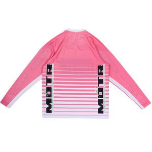 Members of The Rage LS MOTR Cross Shirt 1 Racing Print Pink