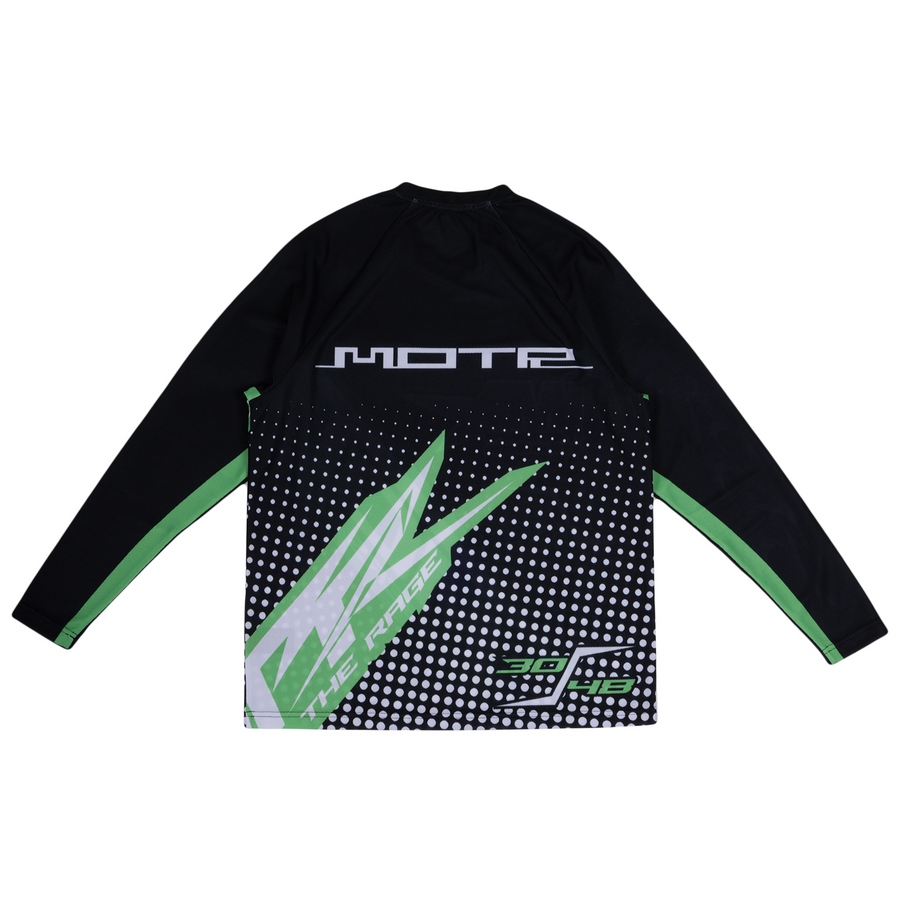 Members of The Rage LS MOTR Cross Shirt 2 Racing Print Green