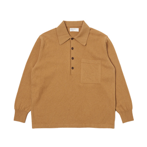 Universal Works L/S Pullover Knit Shirt Cumin