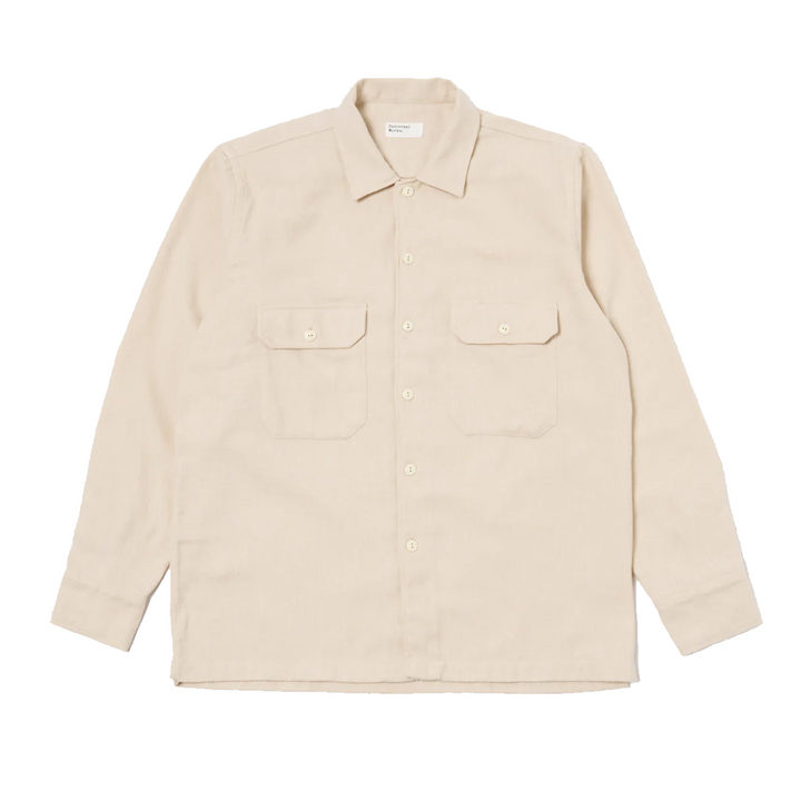 Universal Works L/S Utility Shirt Ecru