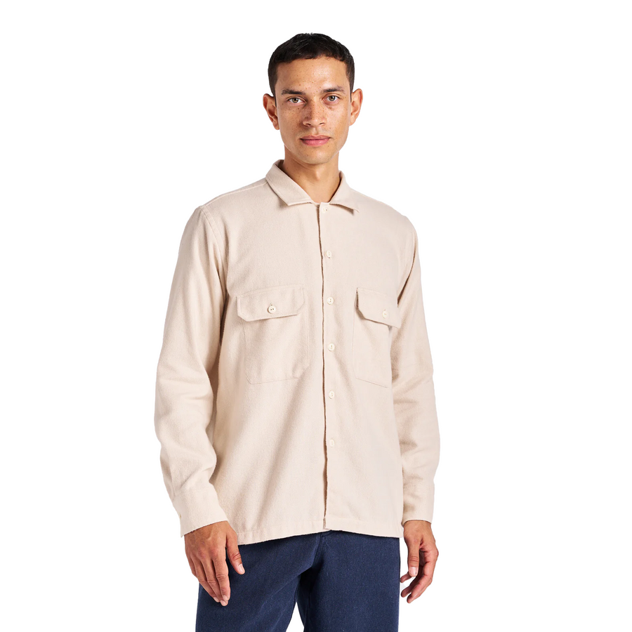 Universal Works L/S Utility Shirt Ecru