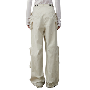 Low Classic Bubble Pocket Pants Cream