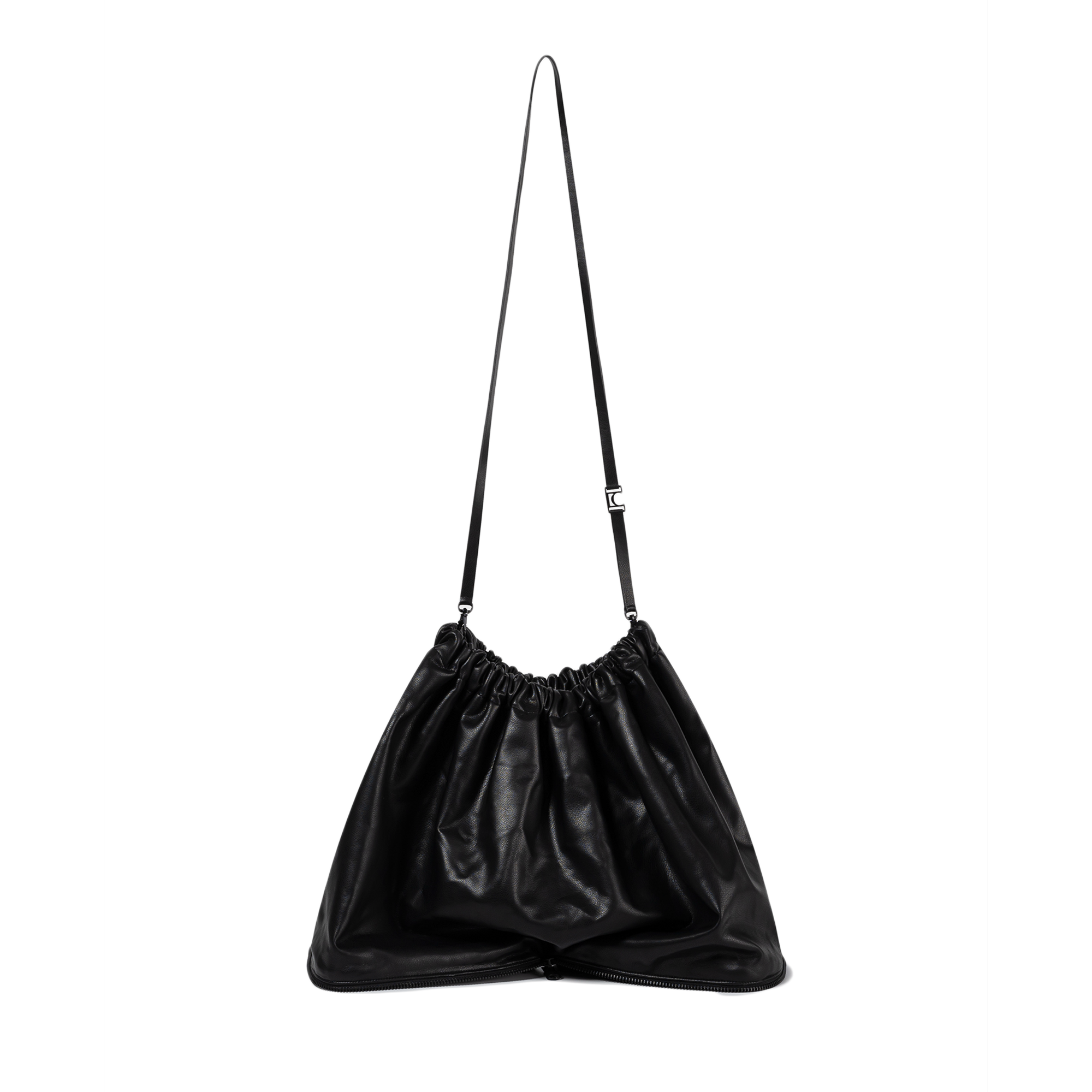 Low Classic Women's Shearling Triangle Pop-Up Bag Black