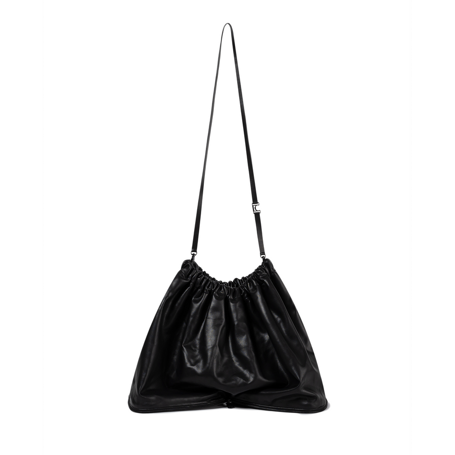 Low Classic Shearling Triangle Pop-Up Bag Black