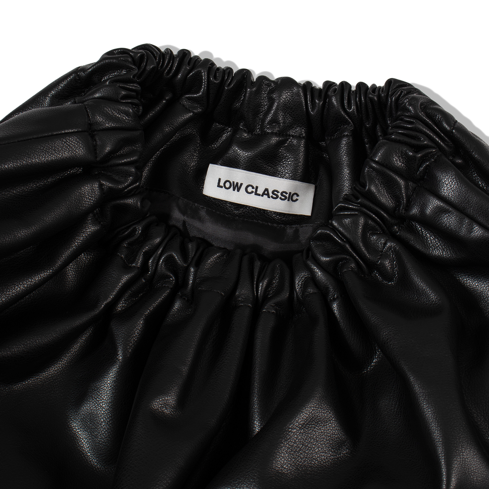 Low Classic Women's Shearling Triangle Pop-Up Bag Black