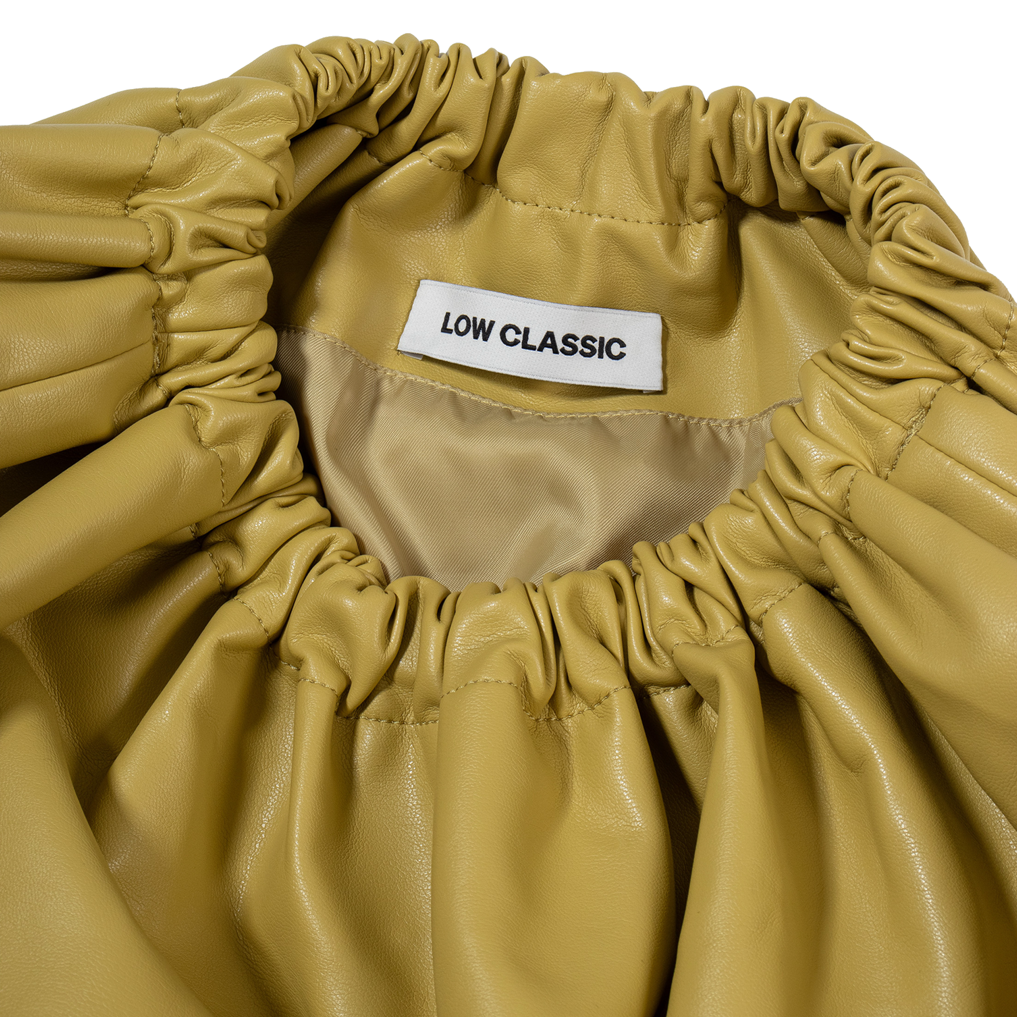 Low Classic Women's Fur Triangle Pop-Up Bag Yellow