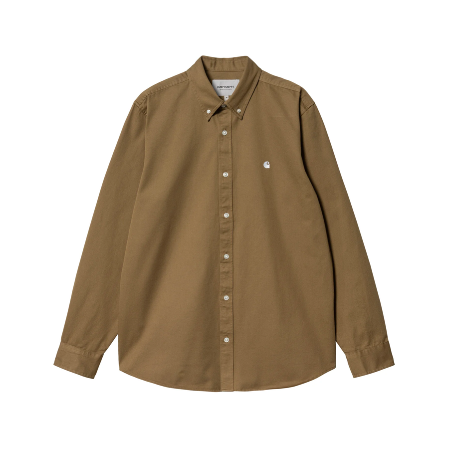 Carhartt WIP Madison L/S Shirt Buffalo/White